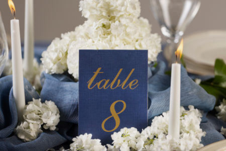 Stickers numéro de table mariage